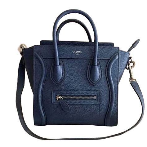 celine bag indigo|WOMEN'S LUXURY BLUE HANDBAGS .